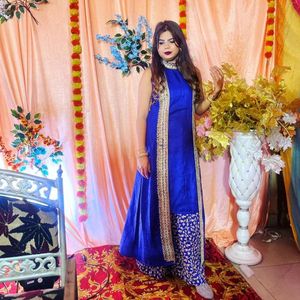 Beautiful Blue Heavy Gown