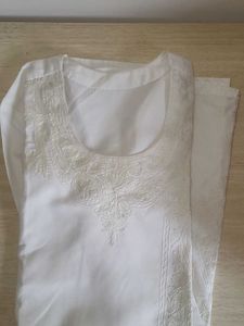Elegant embroided White Kurta