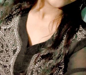 Black Chickenkari Kurti