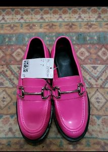 Hot Pink H&M Loafers - Size 35