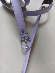 Lilac Patent Leather Belt