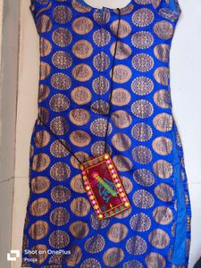 Blue Zari Kurta