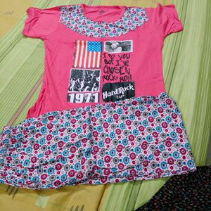 Pink Hard Rock Pajama Set