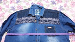 Unisex Denim Shirt with Design