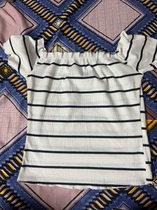Striped Off-the-Shoulder Top