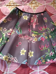 Floral Print Mini Skirt