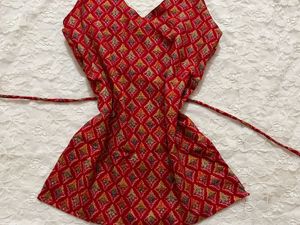 Halter neck backless Kurti 🪭