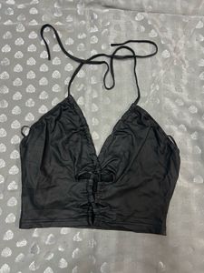 Black Halter Top