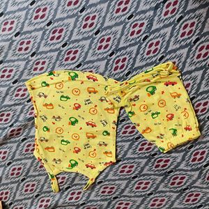 Cute Car Print Baby Set