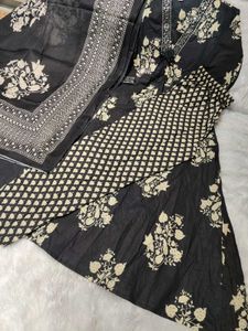 Black Anarkali Dress Set