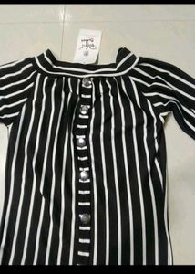 Striped Button-Down Top