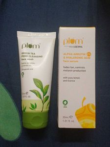 Plum  Face Wash & Fac SERUM Combo