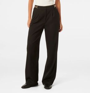 Black Trousers with Chain Detail