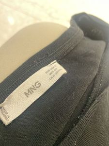 Mango Black Graphic Tee