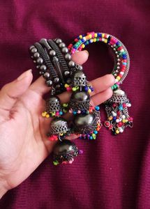 Colorful Jhumka Bracelet (bohemian style)