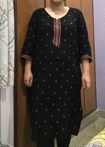 Black Printed Kurti