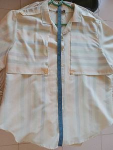 USA made Front open striped shirt