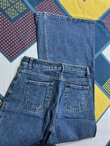 Wide Leg High Waisted Jeans (Fit 28-30)