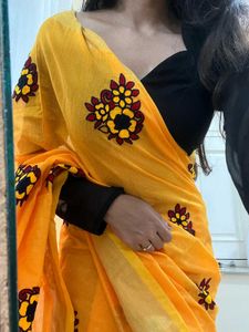 Elegant Yellow Saree