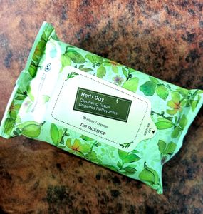 Herb Day Cleansing Tissue Wipes
