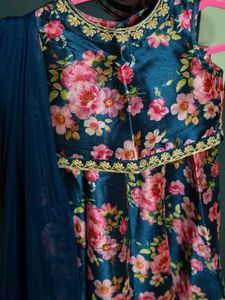 Floral Print Kids Lehenga Choli