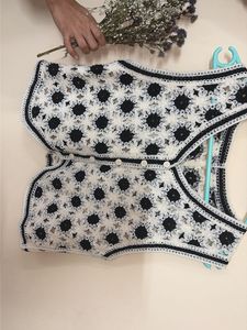 Crochet Flower Vest Top