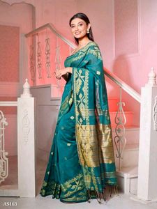 Elegant Teal Saree