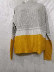 Color Block Pullover Sweater