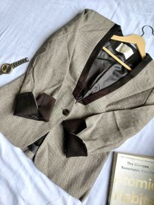 Vintage Brown Blazer Jacket