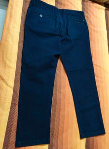 Blackberry Men Blue Cotton Mix Trouser