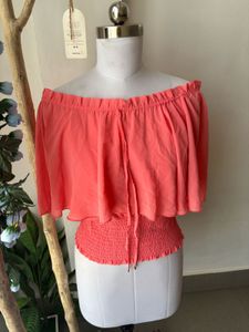 coral of shoulder top