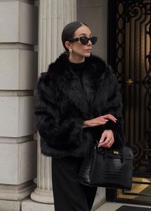 Regret Or buy BLACK FAUX COAT