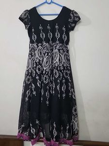 Patterned Midi Dress