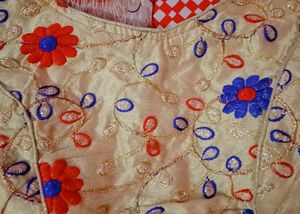 Perfect Embroided Golden Blouse