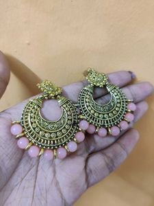 Nude Liquid Lipstick + Antique Earrings