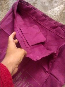 Magenta petticoat with pocket