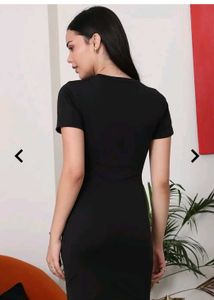 Shein Black Bodycon  Tshirt Dress