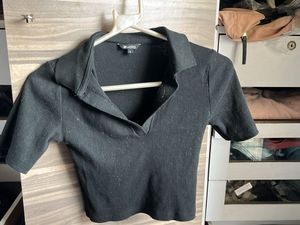 Zudio Black Stylish Crop Top