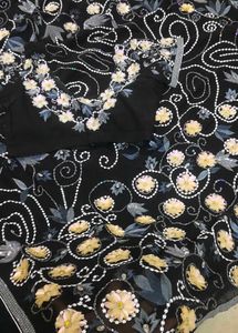 expansive 🔥 unique work Saree with blouse 😍