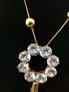 AD Pandent With Golden Polish Chain