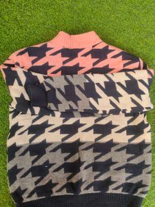 Heavy Quilted Patterned Sweater