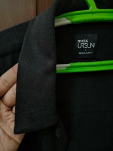 Black Max Urbn Camp Collar Shirt