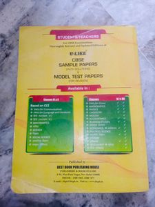 10th Class Sample Paper