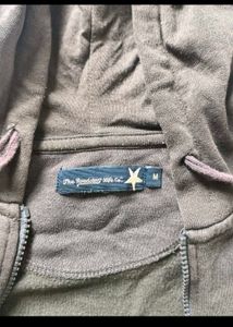 Olive green zip up hoodie