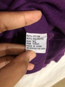 Speculation Cotton Purple T Shirt