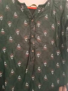 A cute green kurta