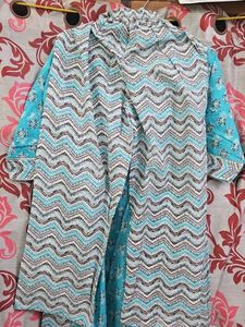 Libas Printed Kurta Pillzo Set With Dupatta Size M