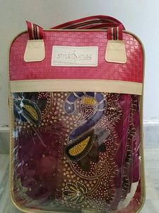 Elegant Purple Satin Net Lengha Brand New