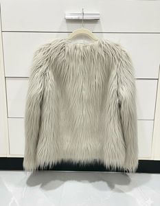 Luxury Grey Fur Coat