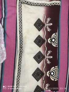 Embroidered saree